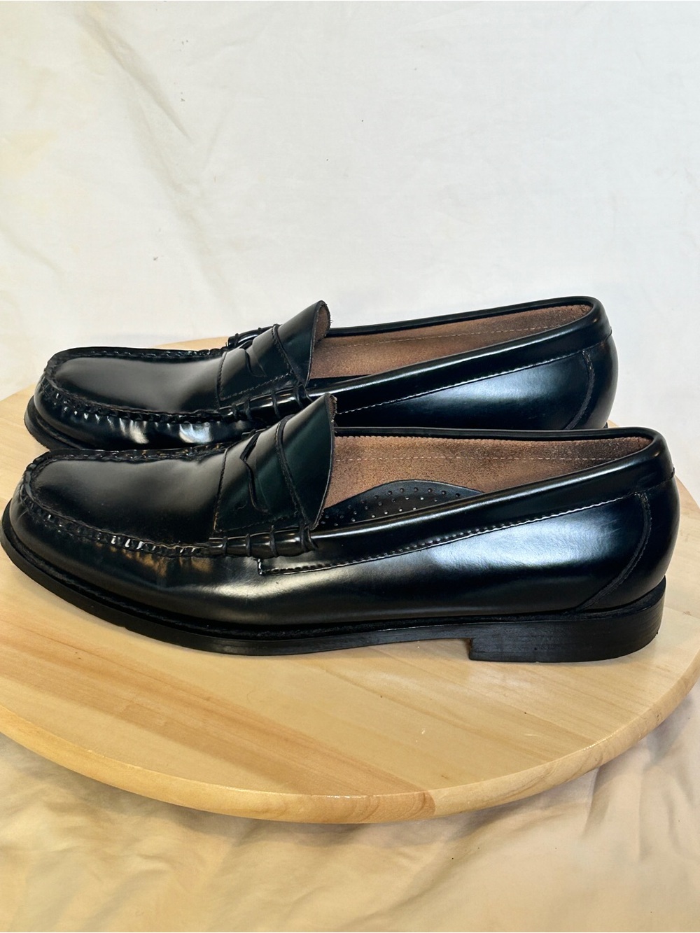G.H. Bass Weejuns Men’s Black Leather Penny Slip-On Dress Loafers US 9 D